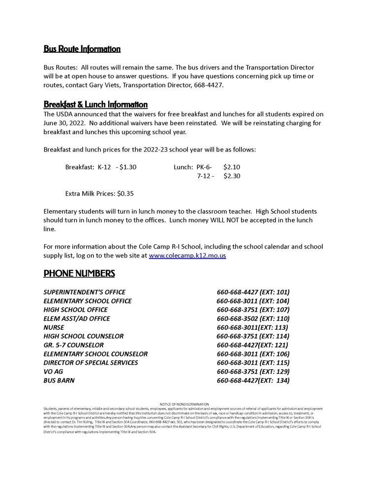 Live Feed Cole Camp R1 School District